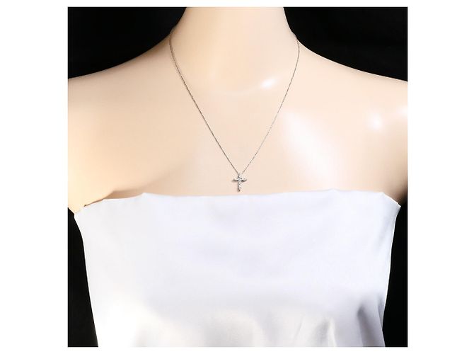 Autre Marque Collana in oro bianco 10K e diamanti D'oro - vista 5