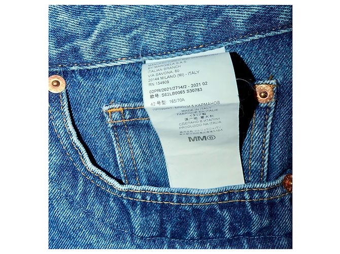 Maison Martin Margiela JEANS MAISON MARGIELA MM6 CON PANELES AL REVERSO Azul - vista 10