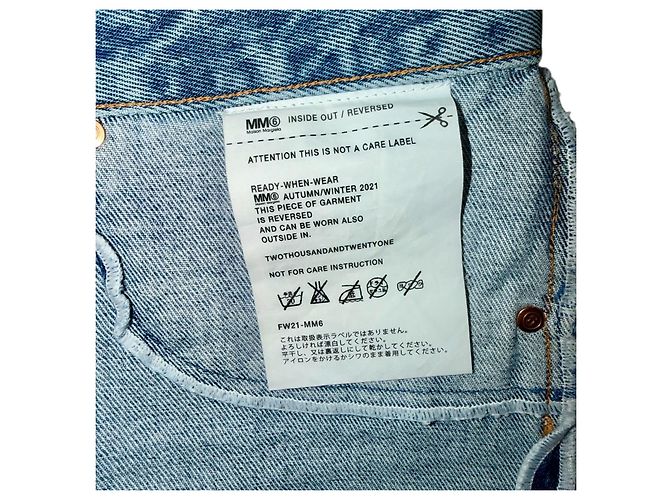 Maison Martin Margiela JEANS MAISON MARGIELA MM6 CON PANELES AL REVERSO Azul - vista 3