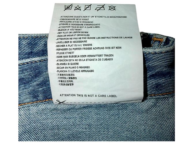 Maison Martin Margiela JEANS MAISON MARGIELA MM6 CON PANELES AL REVERSO Azul - vista 4