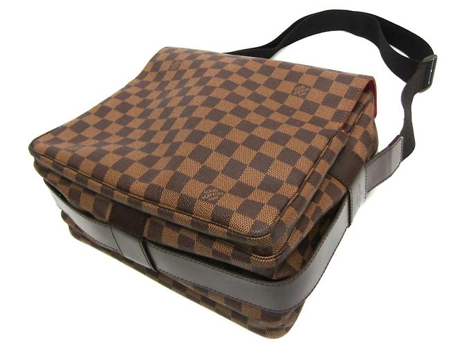 Borsa Louis Vuitton Naviglio Damier Marrone - vista 2