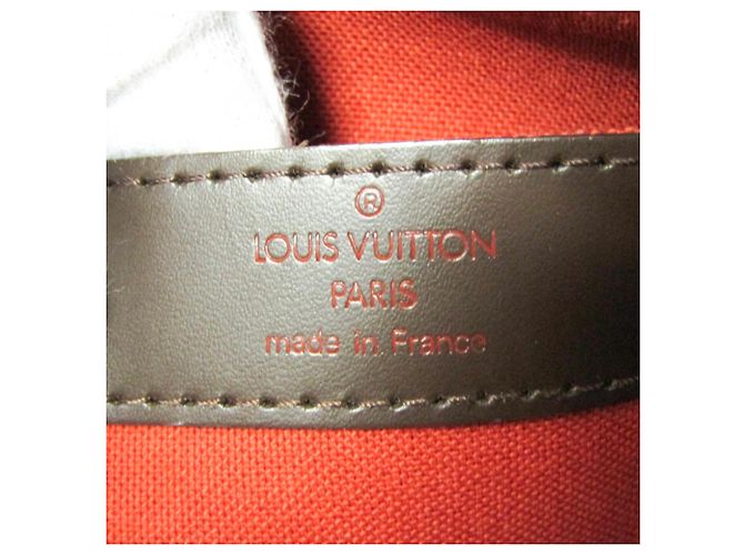 Borsa Louis Vuitton Naviglio Damier Marrone - vista 4