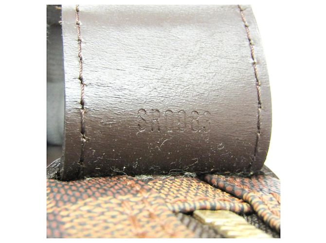 Borsa Louis Vuitton Naviglio Damier Marrone - vista 5