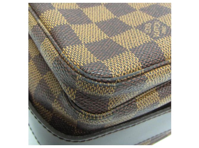 Borsa Louis Vuitton Naviglio Damier Marrone - vista 6
