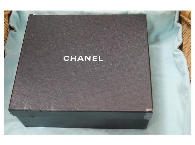 Chanel Black Canvas and Leather CC Logo Boots Golden - view 13