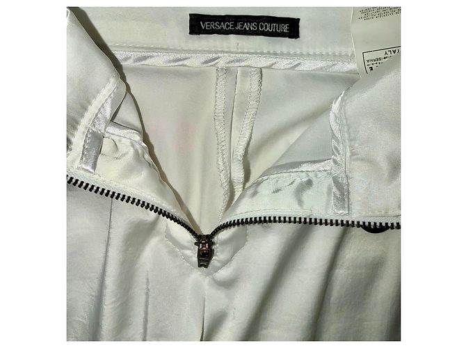 SET VINTAGE BIKER VERSACE JEANS COUTURE Bianco Blu Giallo - vista 14