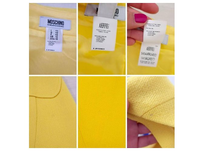 Moschino Cheap And Chic Mini gonna gialla Moschino vintage 2000s in stile mod Giallo - vista 7