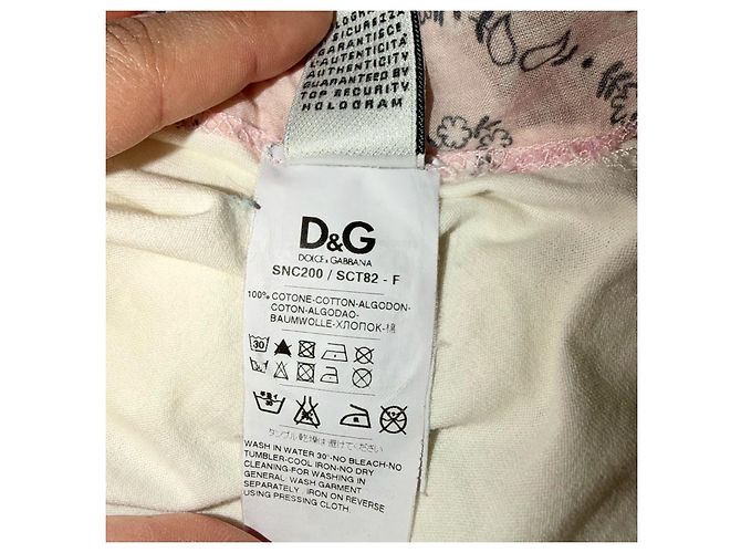 TOP CON ESTAMPADO BANDANA DOLCE & GABBANA Rosa Blanco - vista 5