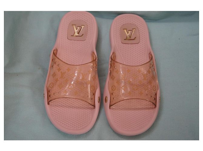 Infradito Louis Vuitton Rose Monogram Rosa - vista 2