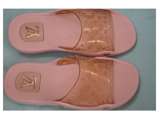 Infradito Louis Vuitton Rose Monogram Rosa - vista 3