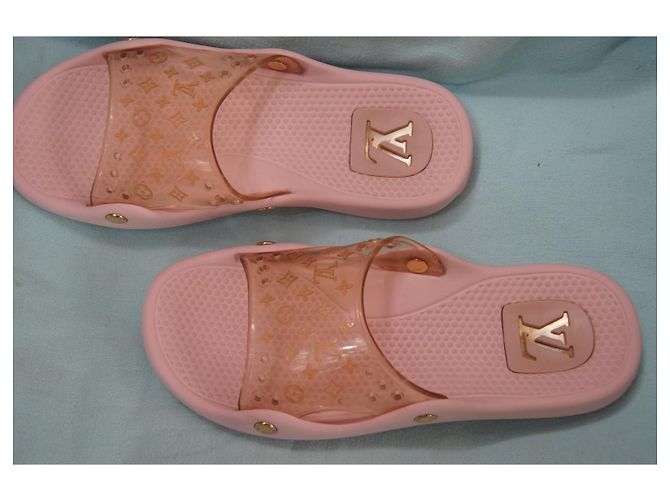 Infradito Louis Vuitton Rose Monogram Rosa - vista 4