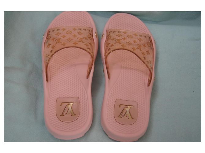 Infradito Louis Vuitton Rose Monogram Rosa - vista 5