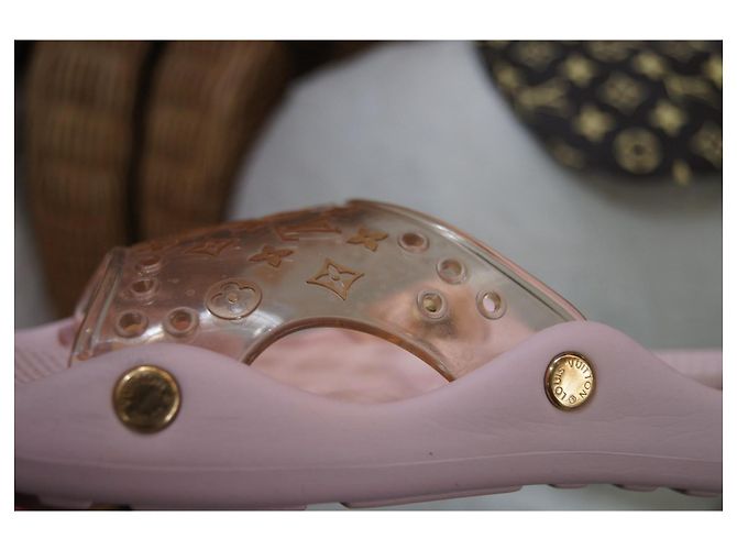 Infradito Louis Vuitton Rose Monogram Rosa - vista 9