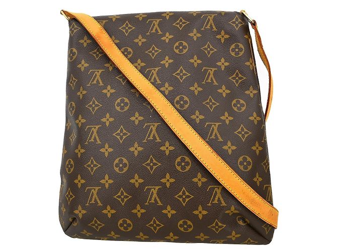 Borsa Musette Salsa Louis Vuitton in Canvas Monogram GM Marrone - vista 2