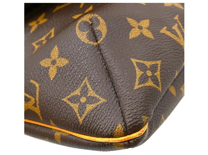 Borsa Musette Salsa Louis Vuitton in Canvas Monogram GM Marrone - vista 6