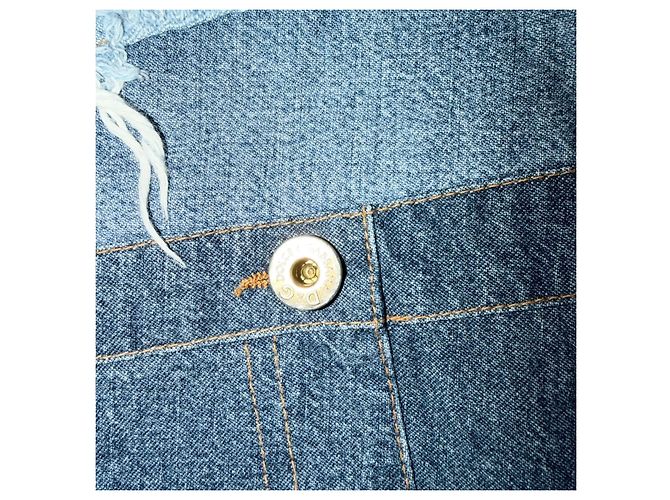 D&G GONNA IN DENIM VINTAGE PATCHWORK DOLCE & GABBANA Blu - vista 4