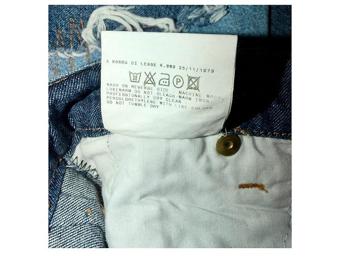 D&G GONNA IN DENIM VINTAGE PATCHWORK DOLCE & GABBANA Blu - vista 7