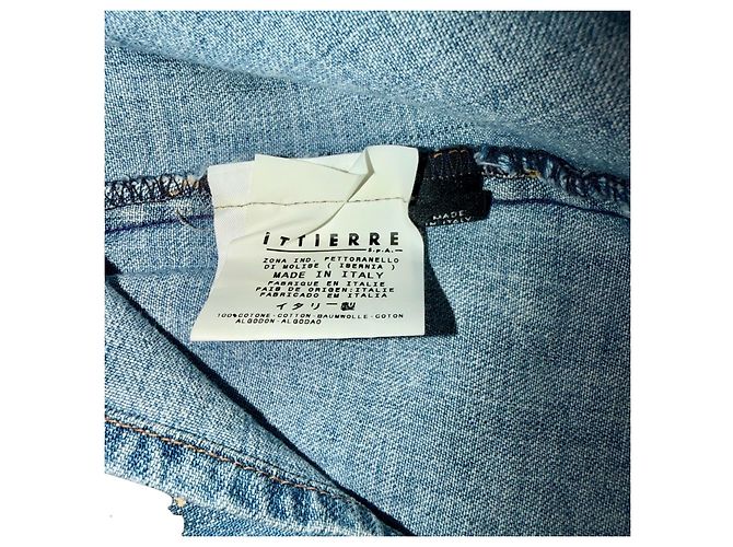 DOLCE & GABBANA 2004 DENIM-WESTE Blau Mehrfarben - Ansicht 4