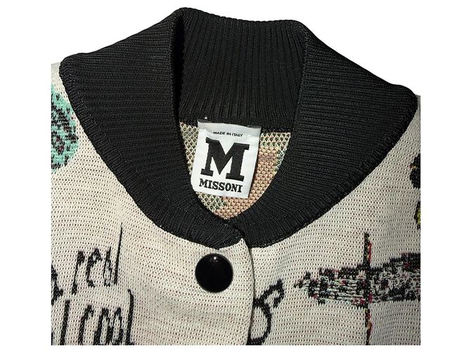 CHAQUETA CORTA MISSONI GRAFFITI Negro Blanco Multicolor - vista 2