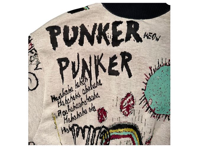 CHAQUETA CORTA MISSONI GRAFFITI Negro Blanco Multicolor - vista 6