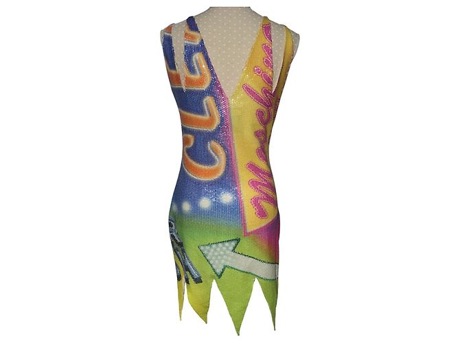 VESTIDO ESTAMPADO MOSCHINO 2016 SUPER Multicolor - vista 3