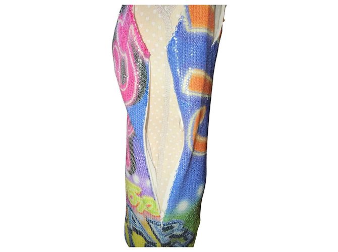 VESTIDO ESTAMPADO MOSCHINO 2016 SUPER Multicolor - vista 6