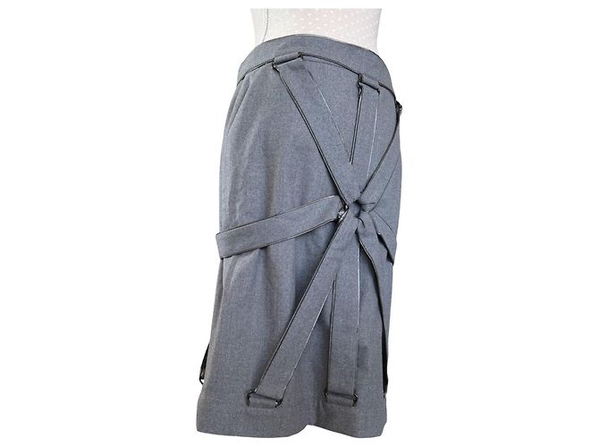 GONNA BONDAGE VINTAGE JEAN PAUL GAULTIER Grigio - vista 2