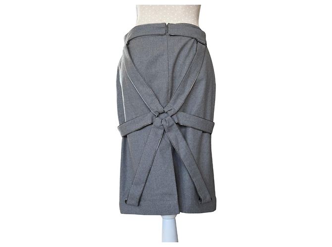 GONNA BONDAGE VINTAGE JEAN PAUL GAULTIER Grigio - vista 3