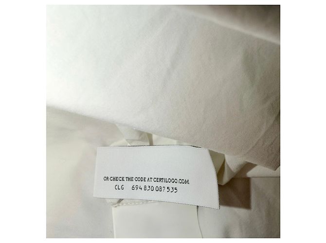 Off White OFF-WHITE 2021 PLISSEÉ HEMD KLEID Weiß - Ansicht 8