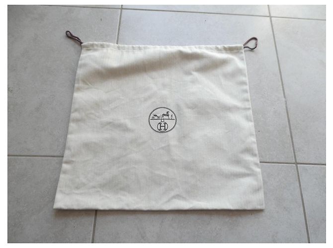 Hermès beige cotton storage bag for Hermès Birkin 30 handbag 45X43cms - view 2