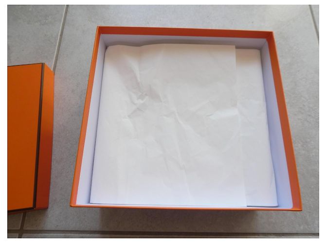 Hermès orange box for Hermès mini-kelly handbag 2 number 68 Brown White - view 4