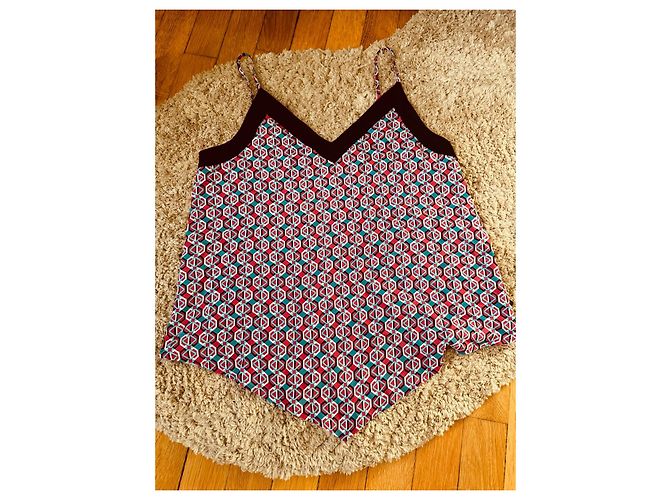 Autre Marque Freeman T. Porter Top mit mehrfarbigem geometrischem Print - Ansicht 10