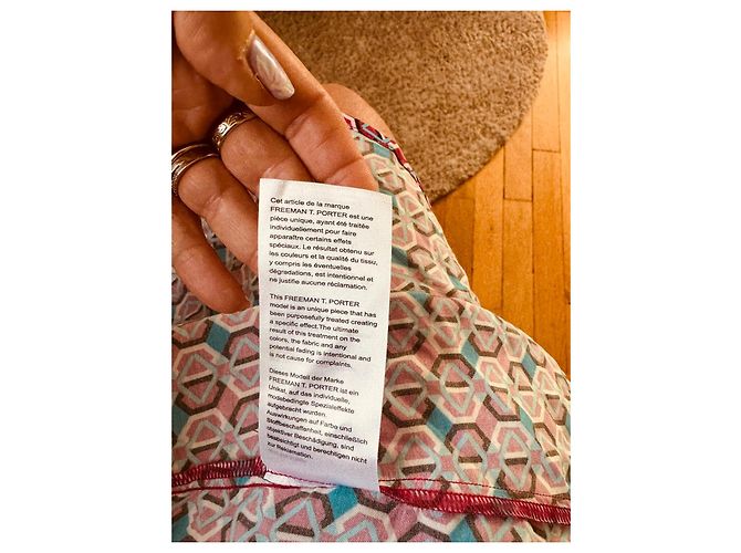 Autre Marque Freeman T. Porter Top mit mehrfarbigem geometrischem Print - Ansicht 9