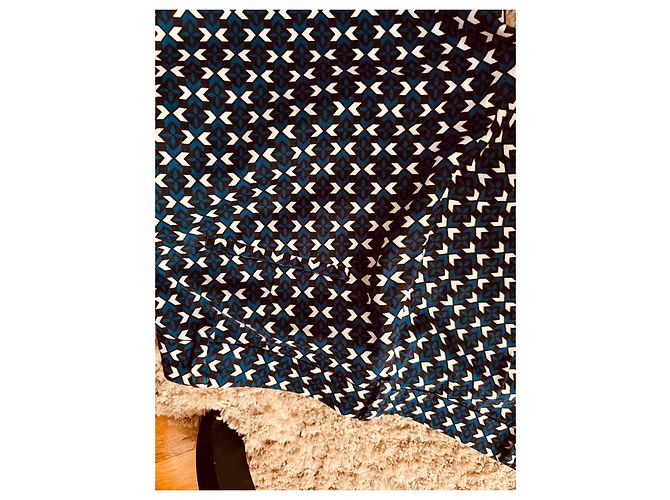 Isabel Marant Pour H&M Pantalones H&M con estampado geométrico Negro Blanco Azul - vista 8