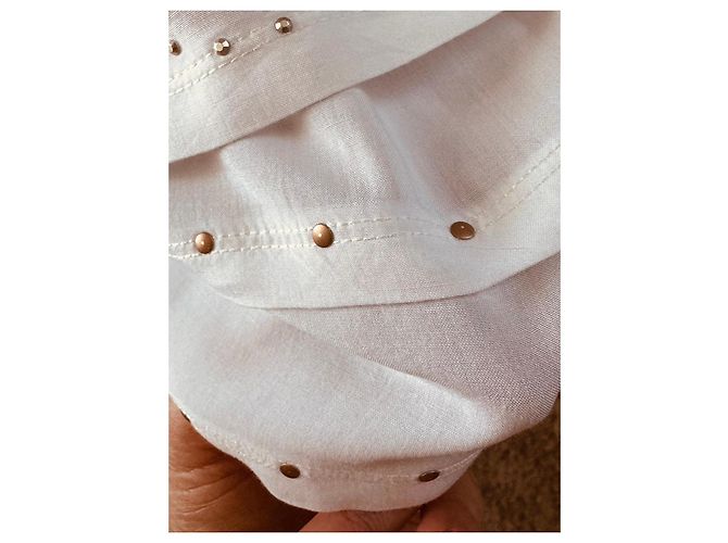 Autre Marque Vestido blanco E-CODE con detalles de tachuelas - vista 11