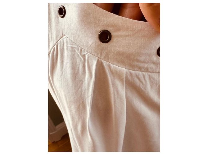 Autre Marque Vestido blanco E-CODE con detalles de tachuelas - vista 12