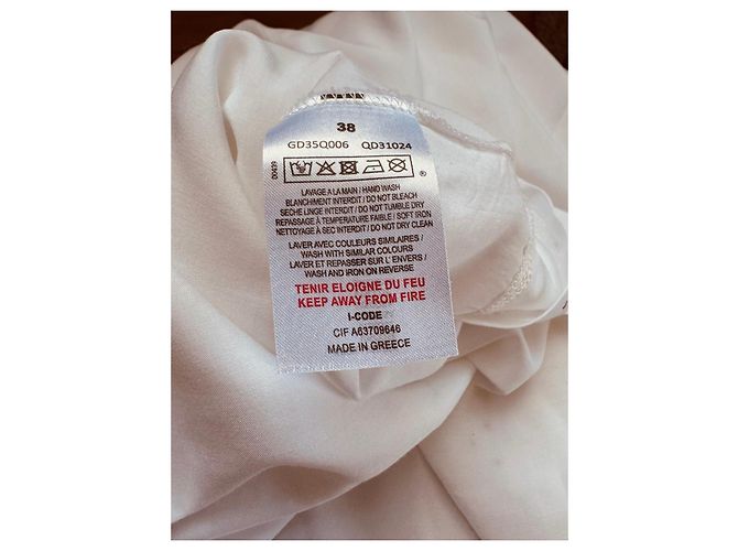 Autre Marque Vestido blanco E-CODE con detalles de tachuelas - vista 13
