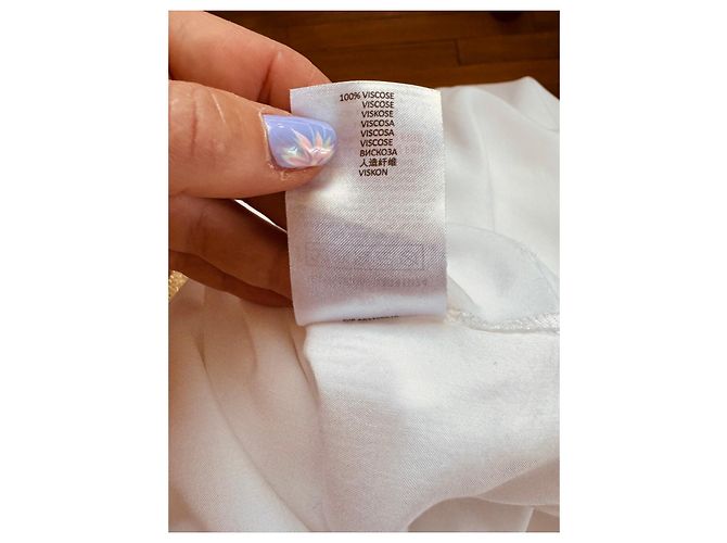 Autre Marque Vestido blanco E-CODE con detalles de tachuelas - vista 14