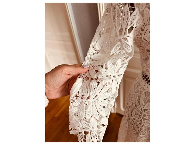 Rene Derhy Abito Derhy in pizzo bianco - vista 3