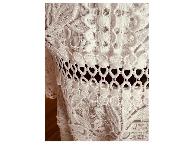 Rene Derhy Abito Derhy in pizzo bianco - vista 5
