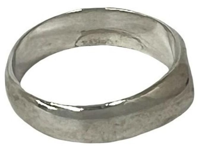 Tiffany & Co Tiffany Vintage Curved Heart Ring Silber - Ansicht 5