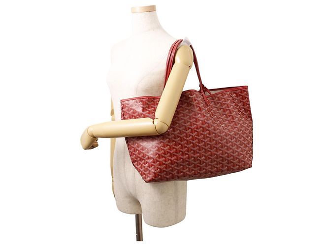 Borsa Tote Goyard Saint Louis PM Rosso - vista 4