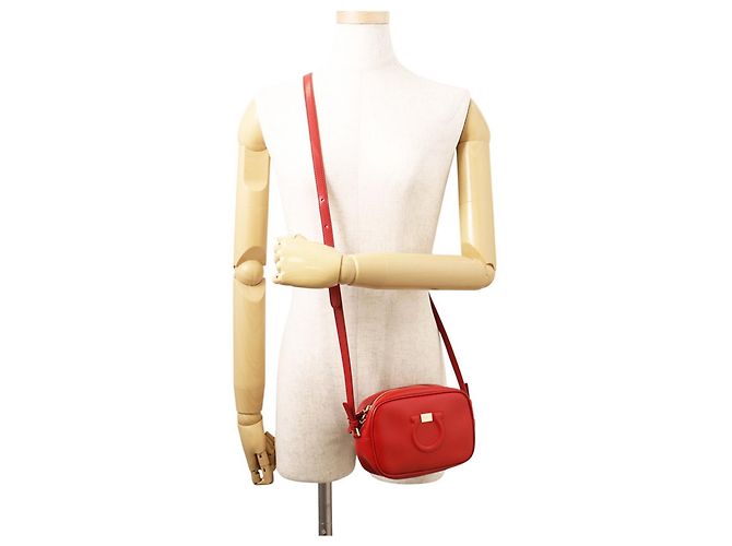 Bolso Salvatore Ferragamo - Gancini Gancio City Roja - vista 4