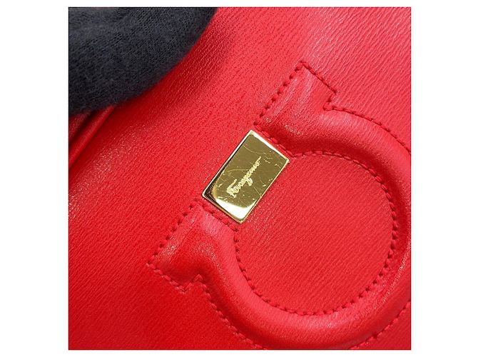 Bolso Salvatore Ferragamo - Gancini Gancio City Roja - vista 9
