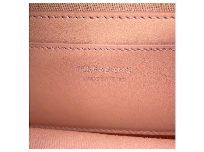 Borsa a tracolla Salvatore Ferragamo Gancini Archive Camera Case Rosa - vista 12