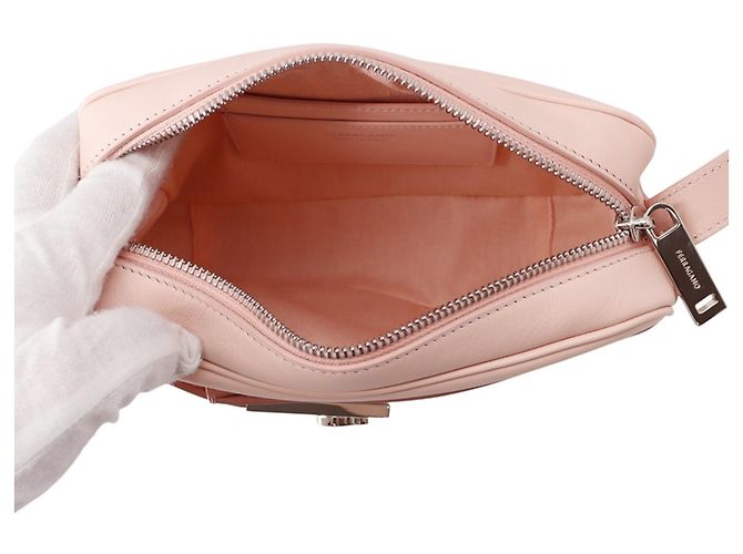 Borsa a tracolla Salvatore Ferragamo Gancini Archive Camera Case Rosa - vista 5