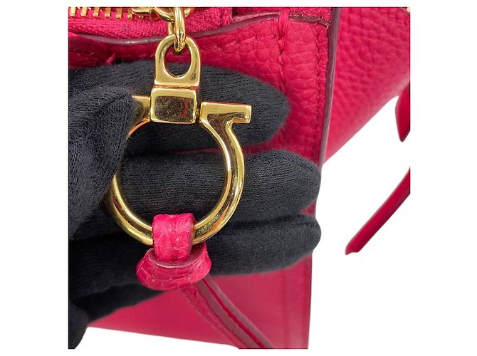 Borsa Salvatore Ferragamo Gancini 21F478 Rosa - vista 13