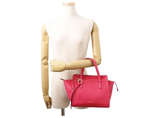 Borsa Salvatore Ferragamo Gancini 21F478 Rosa - vista 4