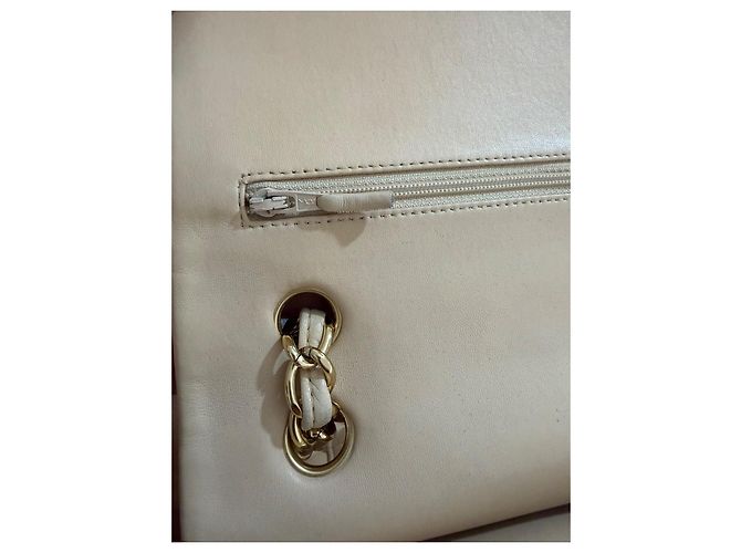 Chanel Borsa Classica Medium Beige in Agnello - vista 6