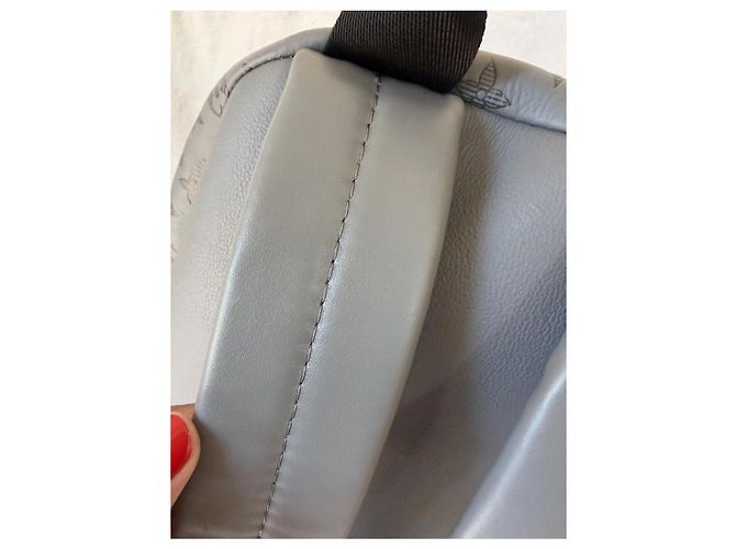 Louis Vuitton Monogram Leder Rucksack Grau - Ansicht 12